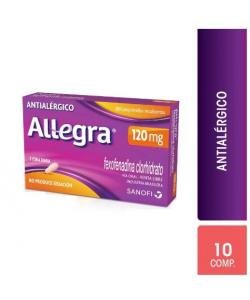 ALLEGRA 120 MG X 10 CMPR