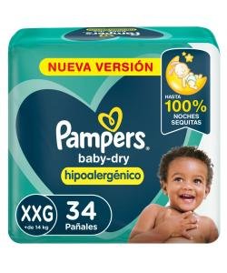 PAMPERS BABYDRY XXG X 34